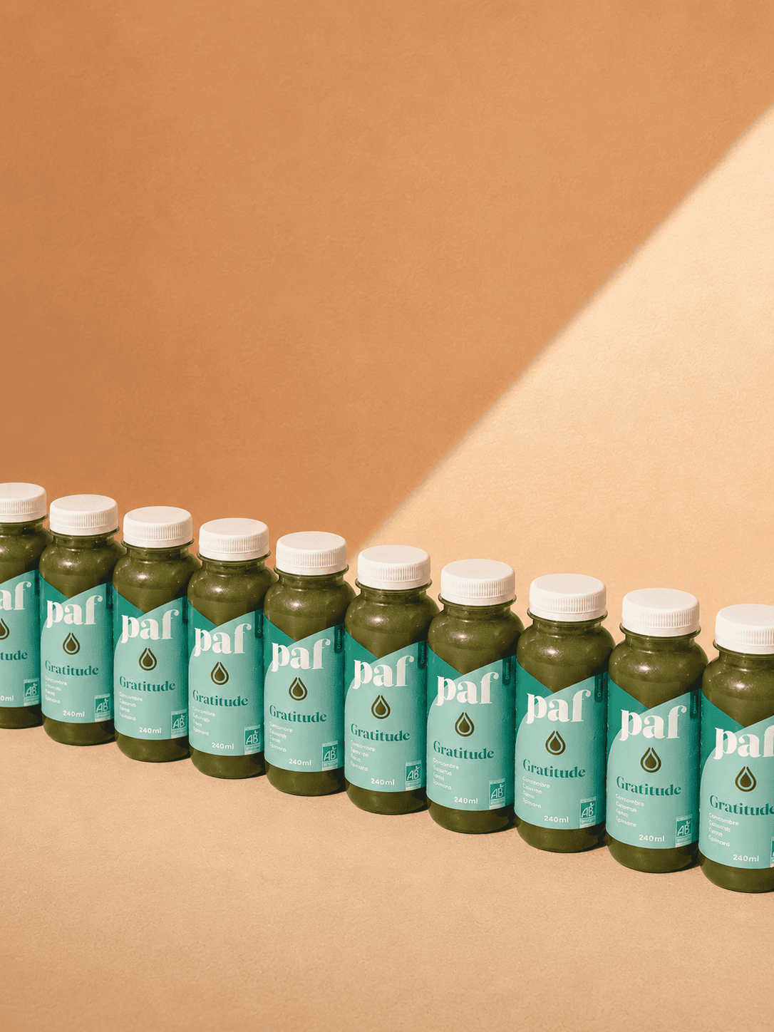 Coffret de jus de légumes verts & spiruline - GRATITUDE